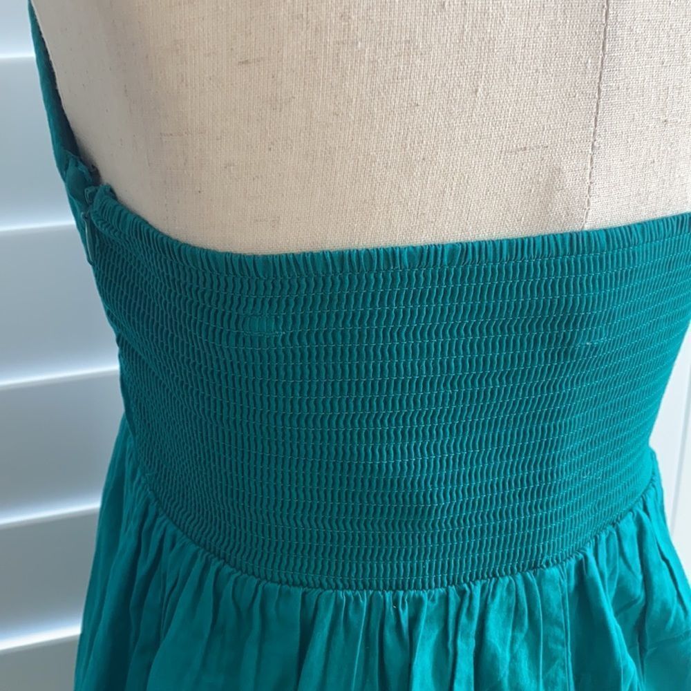 Anthropologie | sz 4 vintage Maeve deep teal layered fit and flare dress - Picture 8 of 13